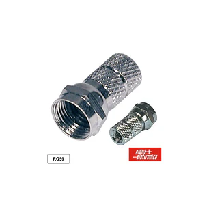 Ficha F Fêmea Niquelada P/ Cabo 6.8mm RG6