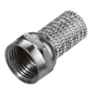 Ficha F Fêmea Niquelada P/ Cabo 5.5mm Rg58