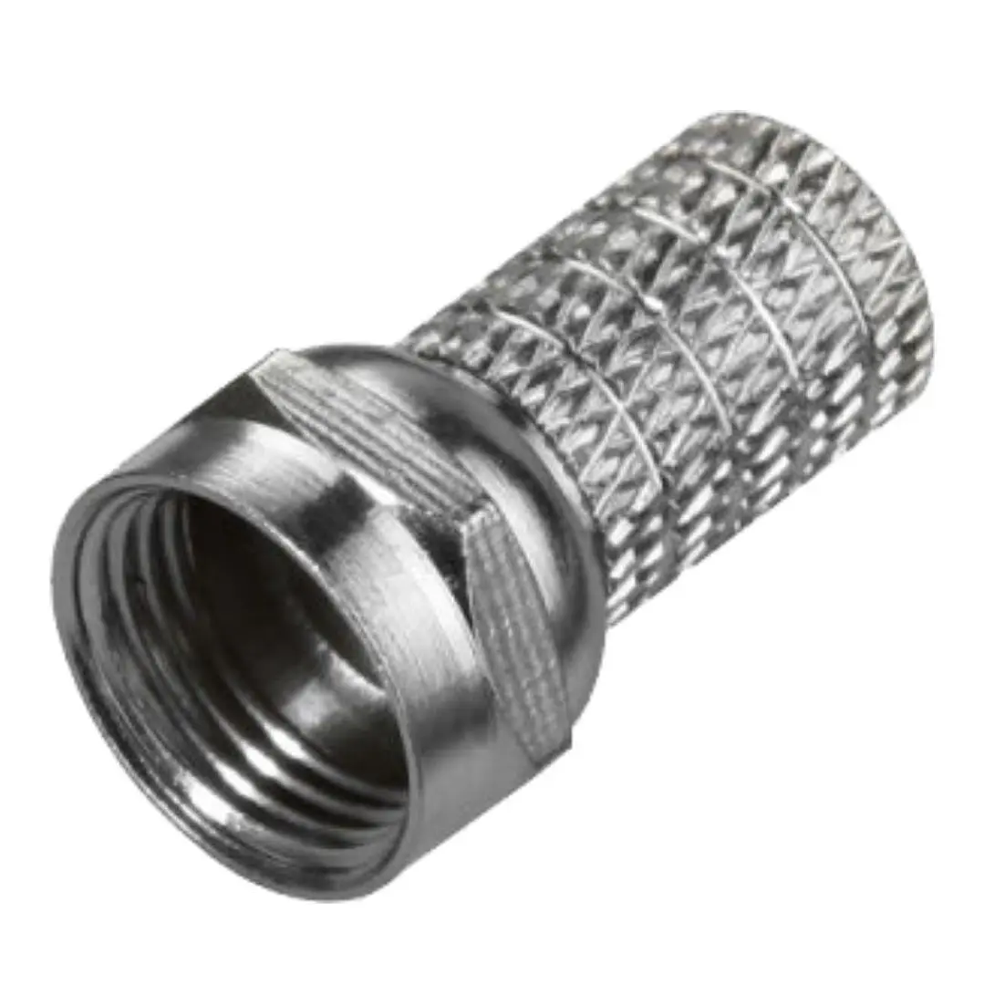 Ficha F Fêmea Niquelada P/ Cabo 5.5mm Rg58 1