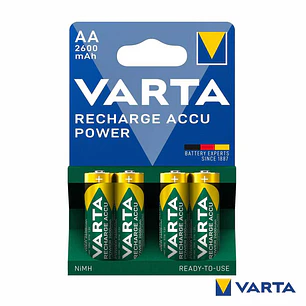 Pilha Recarregável AA 1.2V 2600mA 4x Blister VARTA
