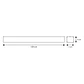 Barra suspensa/tecto LineX OFFICE 120cm 1x40W LED CCT 3000/4000/6400K C.118xL.7xAlt.Reg.cm branca - Miniatura 5