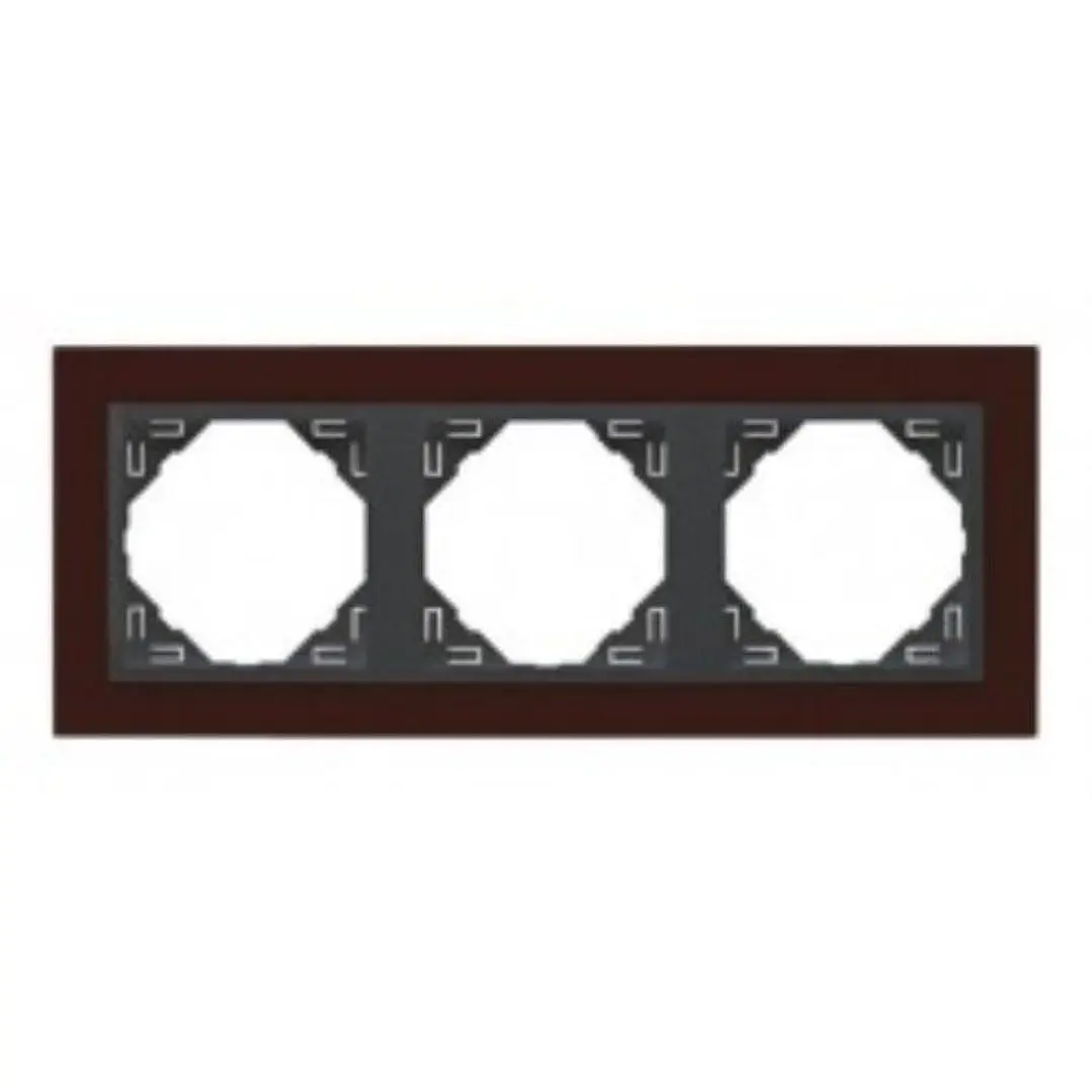 Efapel Espelho Triplo Rubro/gris 90930TBS 1