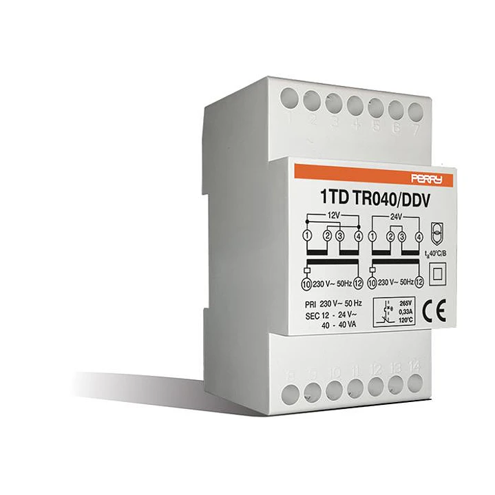 Transformador 40VA 12-12-24V 1TD TR040/DDV PERRY 1