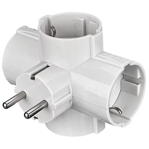 Ficha Quádrupla 16A 4.8mm 2P+T (Saídas em +) Flórida