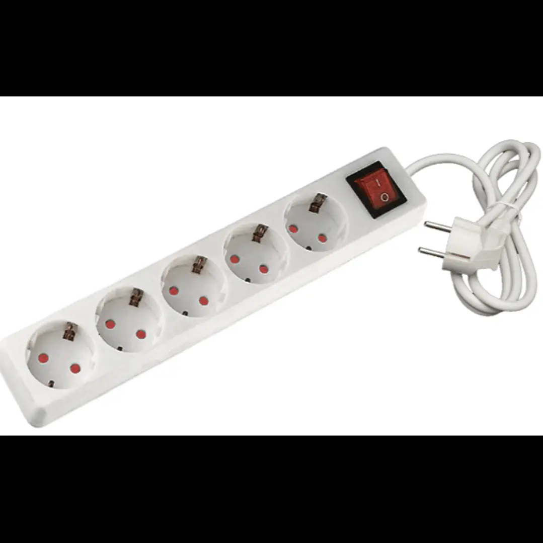 Extensăo 5 Tomadas 3 metros 3G1.5mm² com Interruptor Flórida 1