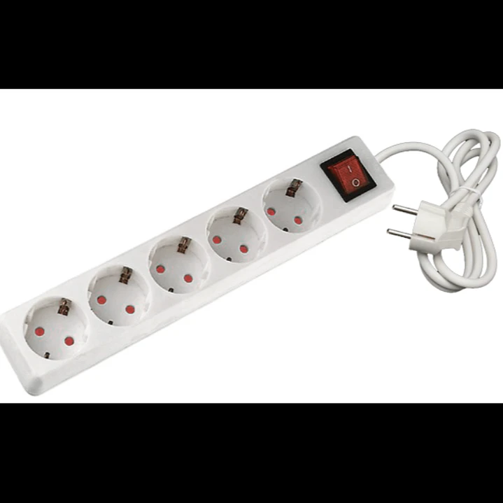 Extensăo 5 Tomadas 3 metros 3G1.5mm² com Interruptor Flórida 1