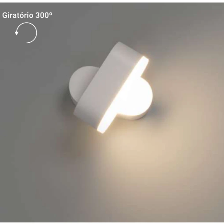 Aplique LED De Parede Aplique de parede 7W 820Lm CCT3 Branco/Antracite Maxled 3