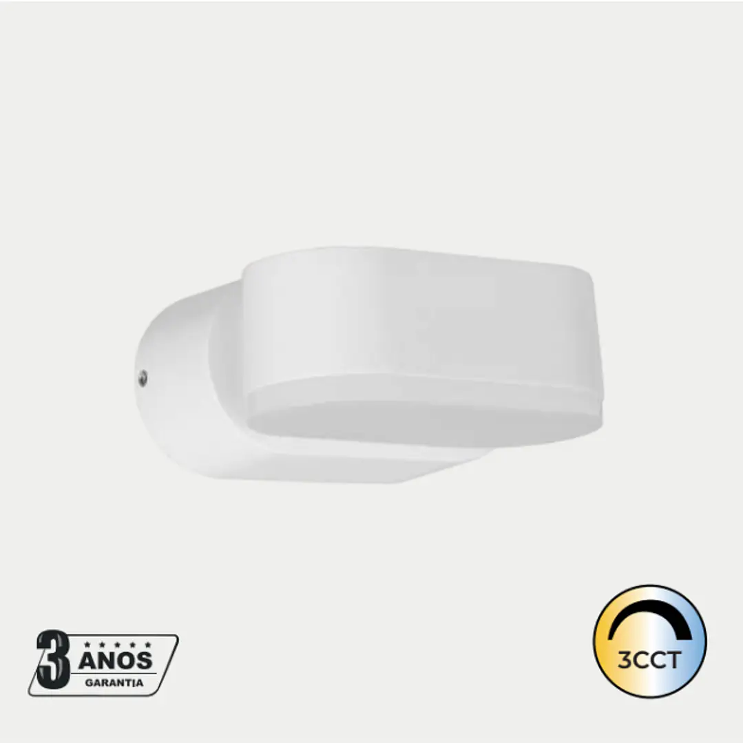 Aplique LED De Parede Aplique de parede 7W 820Lm CCT3 Branco/Antracite Maxled 6
