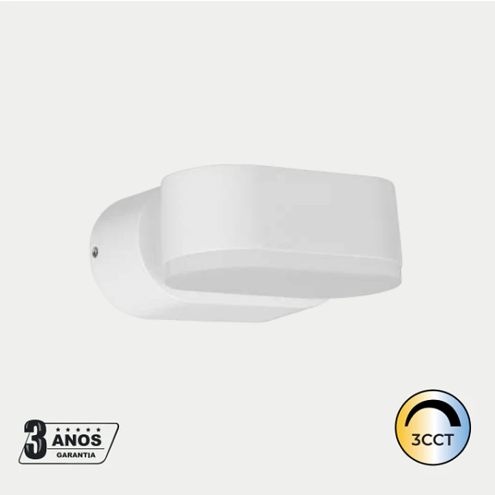 Aplique LED De Parede Aplique de parede 7W 820Lm CCT3 Branco/Antracite Maxled 6