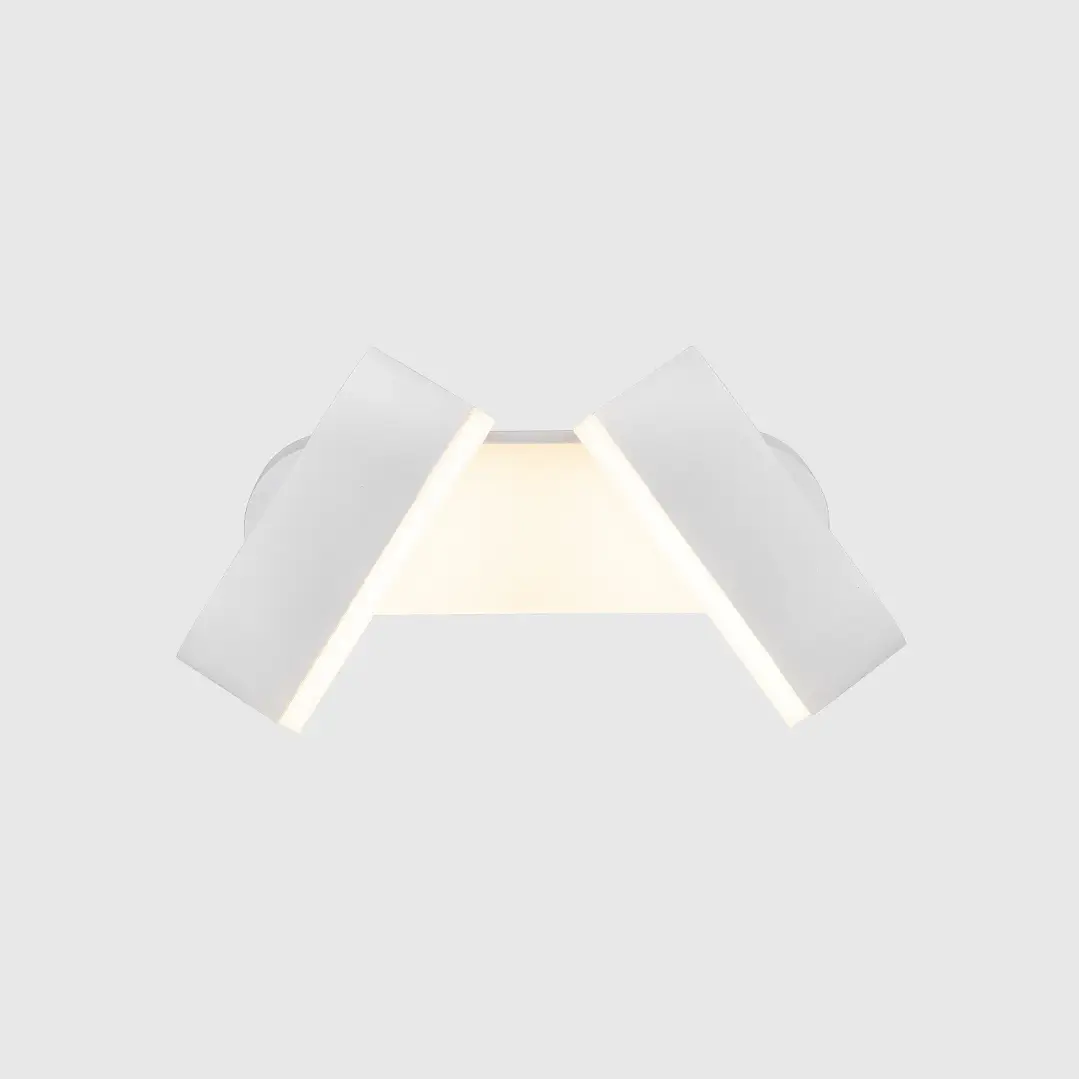 Aplique LED De Parede Aplique de parede 2 x 6W 1630Lm CCT3 Branco/Antracite Maxled 7