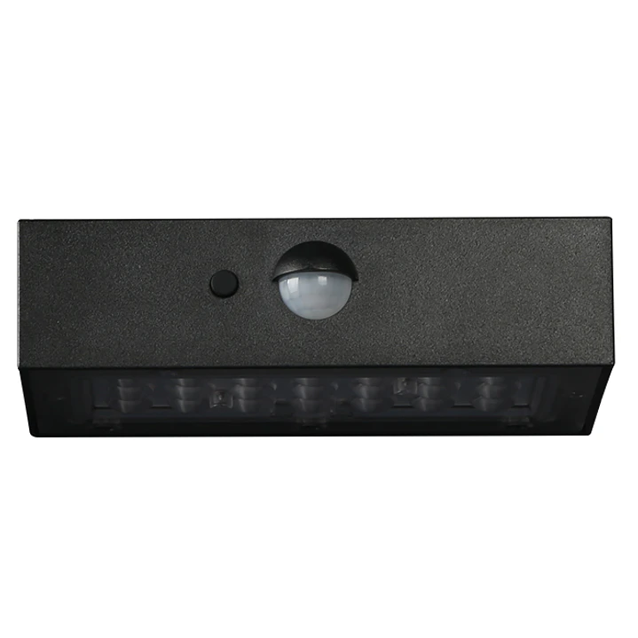 Aplique solar SANDOVAL IP65 3W LED 350lm 4000K/4000K C.13,76xAlt.3,54cm preto 4