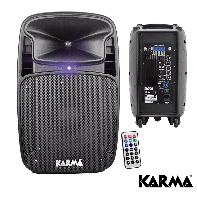 COLUNA ATIVA 10″ 170W USB/SD/MP3 Bluetooth + TWS KARMA
