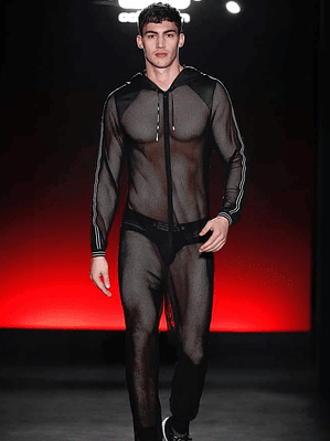 ENTERIZO EN MALLA PARA HOMBRE