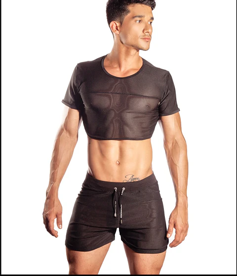 CANDLE BLACK CROOP TOP