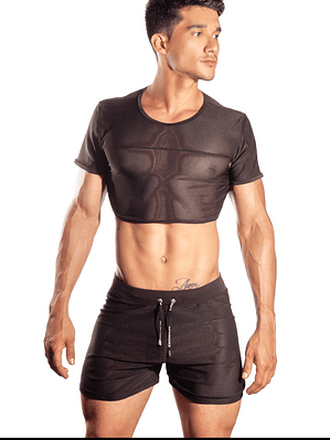 CANDLE BLACK CROOP TOP