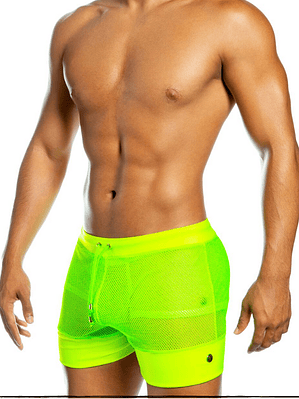 LIGTH NEON GREEN SHORT PANTS