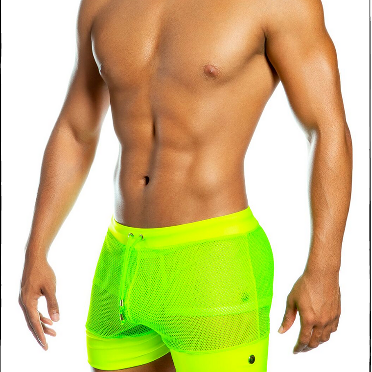 LIGTH NEON GREEN SHORT PANTS 1