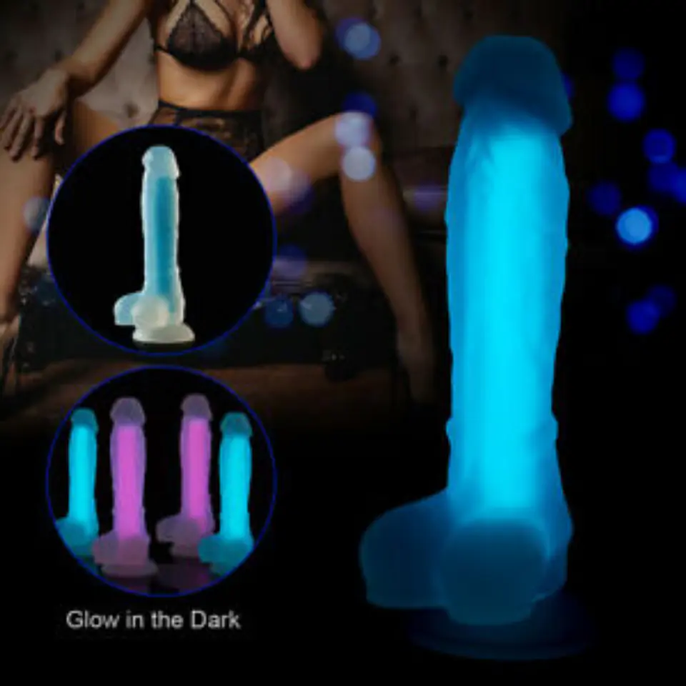 Dildo Alumbra en la Oscuridad 19 cm 2