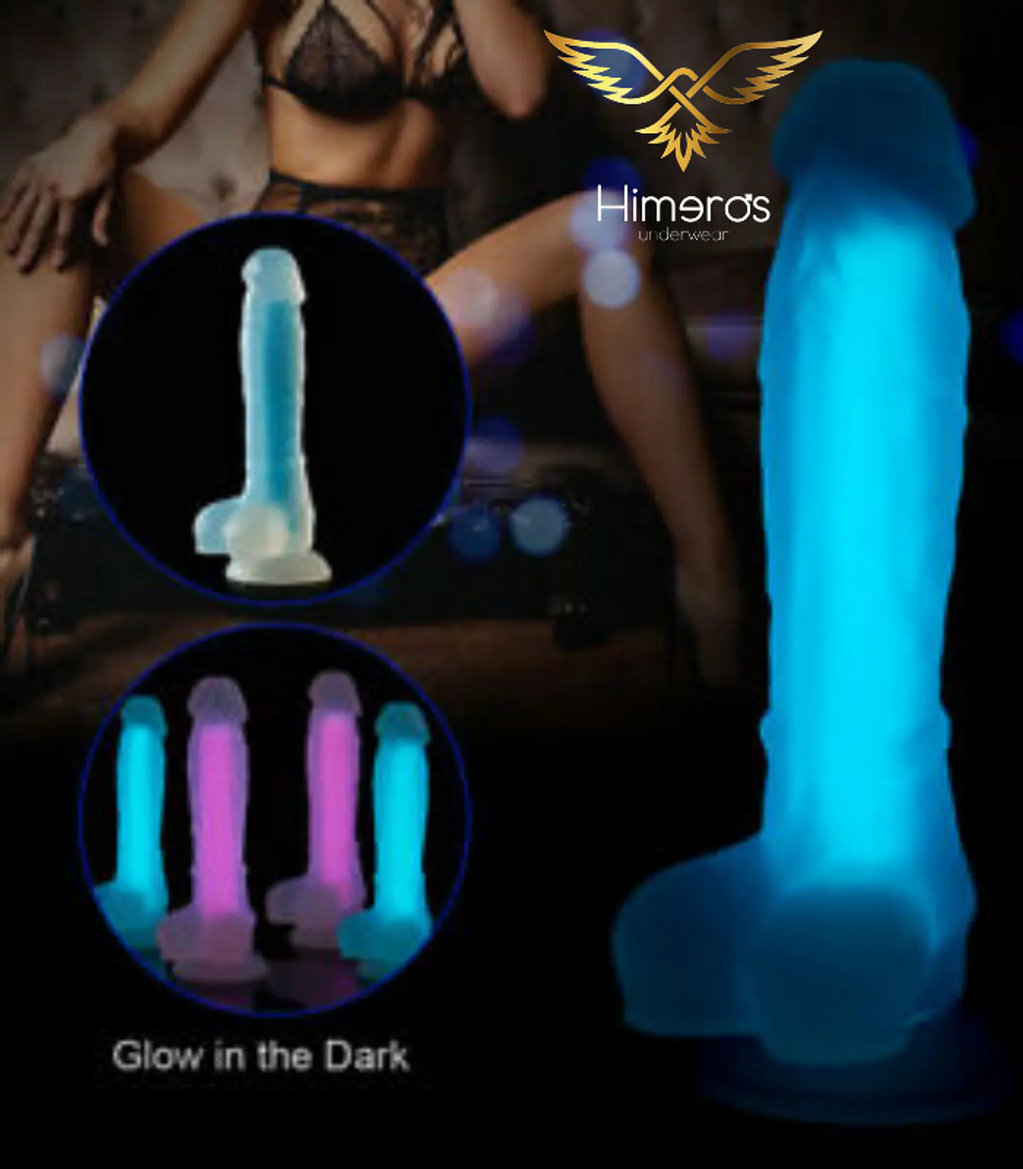 Dildo Alumbra en la Oscuridad 19 cm 4
