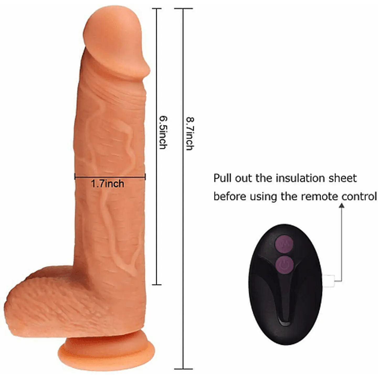 Consolador enorme de 10 