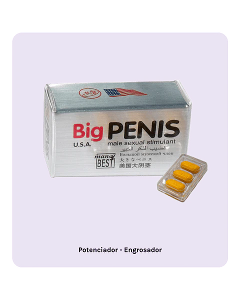 BIG PENIS X 3 CAPSULAS