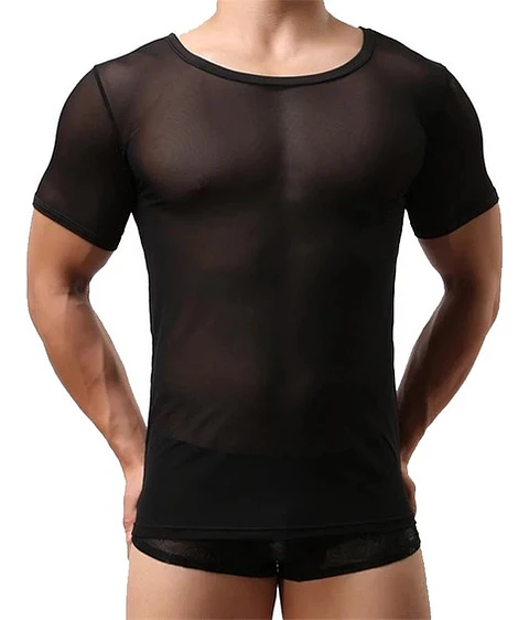 Camisetas En Malla, Slimfit,