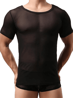 Camisetas En Malla, Slimfit,