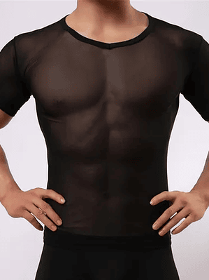 Camisetas En Malla, Slimfit,