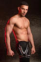 HORNY DUDE LEATHER LEG HARNESS MP - Miniatura 3