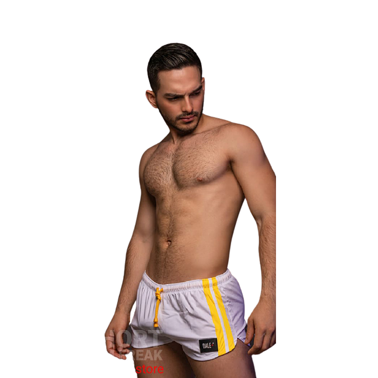 SHORT URBAN DEPORTIVO BLANCO/AMARILLO 1