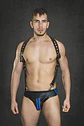 INDUSTRY LEATHER JOCKTRAP  CON ARNES EN CUERO - Miniatura 1