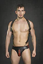 INDUSTRY LEATHER JOCKTRAP  CON ARNES EN CUERO - Miniatura 3