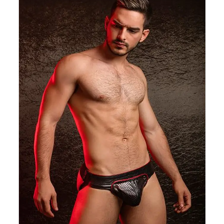 INDUSTRY LEATHER JOCKTRAP CUERO 100% 3