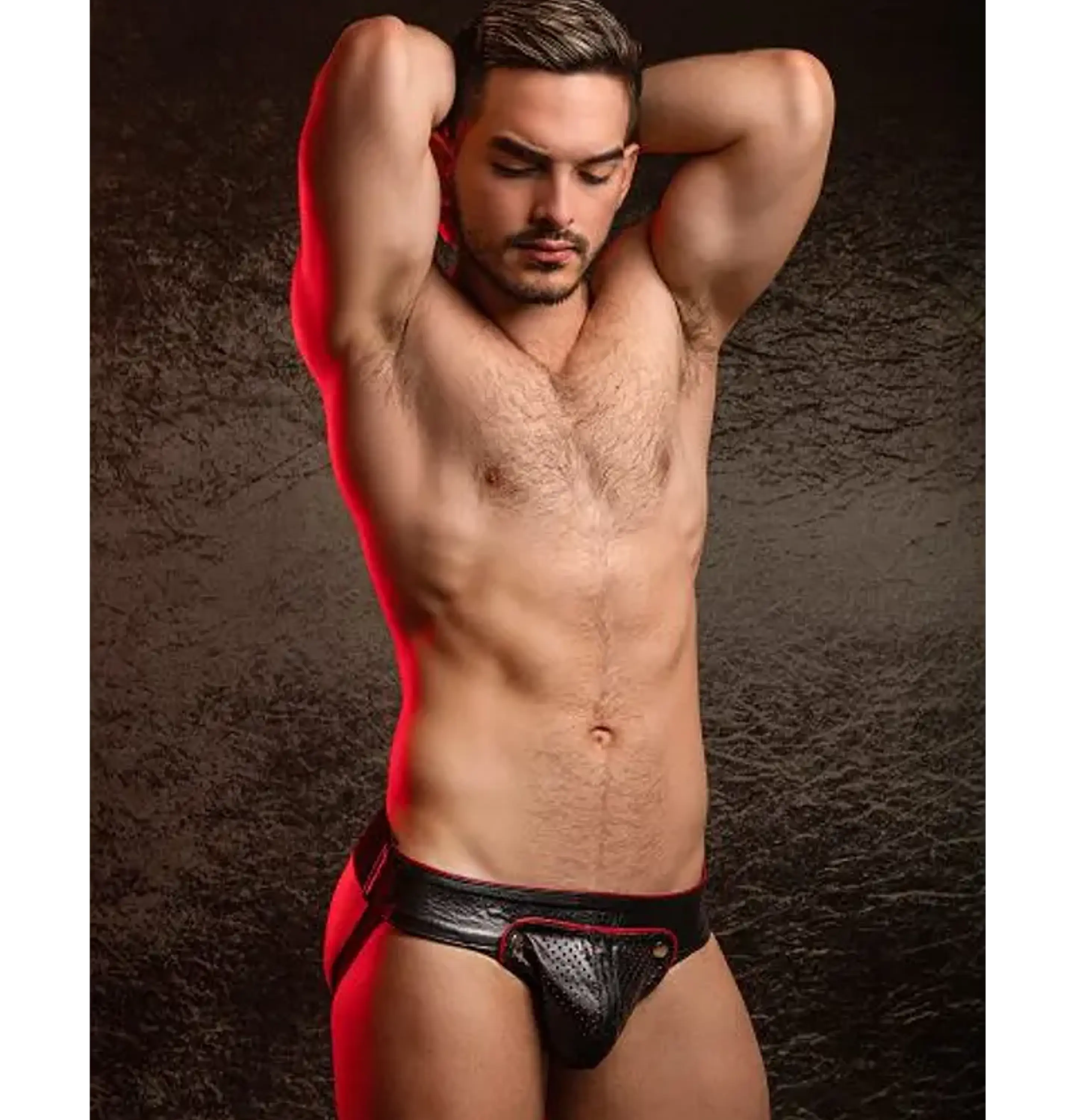 INDUSTRY LEATHER JOCKTRAP CUERO 100% 4