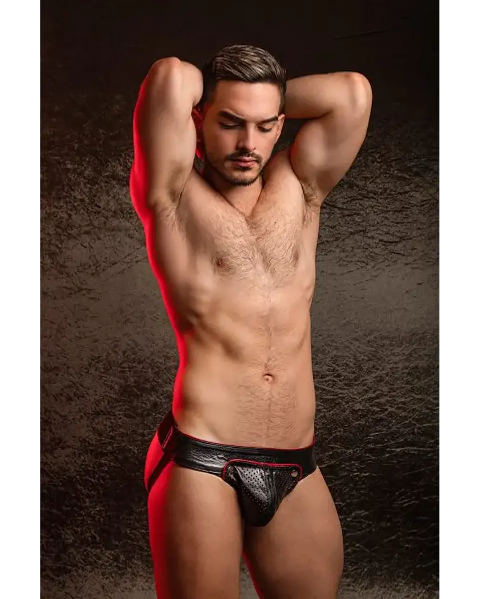 INDUSTRY LEATHER JOCKTRAP CUERO 100% 4