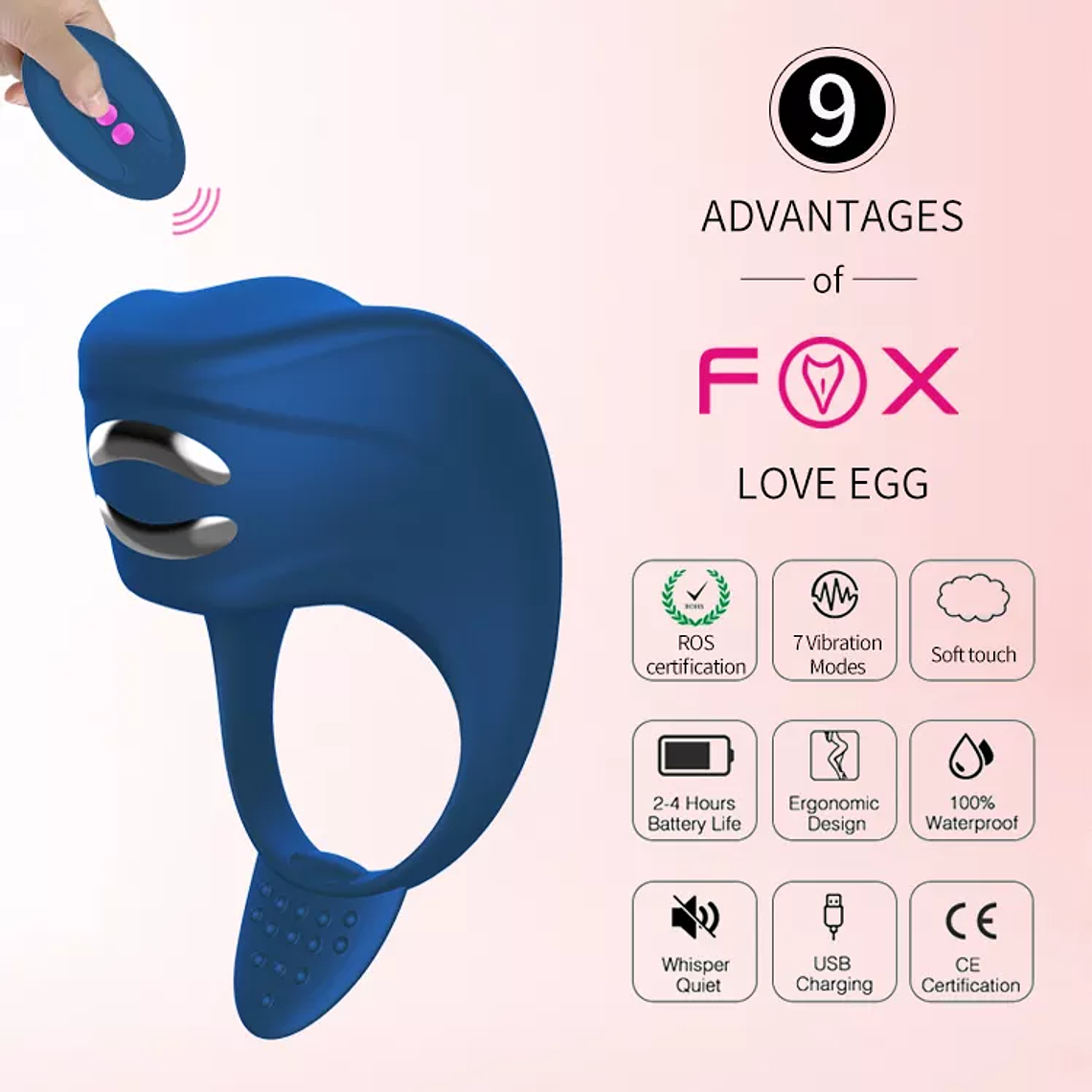 ANILLO SILICONADO CON SHOCK ELETRICO 4