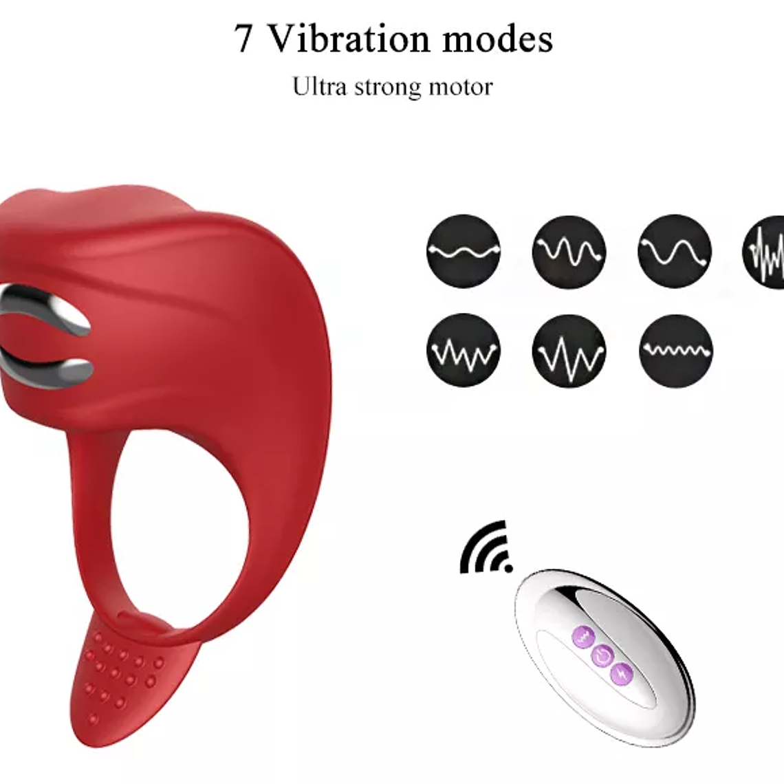ANILLO SILICONADO CON SHOCK ELETRICO 7