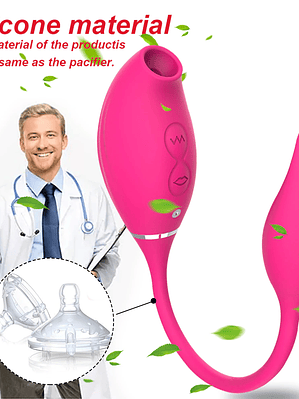  Vibrador de succión de clítoris 2 en 1 para mujeres y adultos