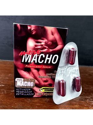 Mero Macho Caps Potencializador Sexual Original x 3