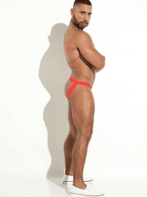 JOCKSTRAP SUSPENSORIO CLÁSICO HOMBRE ROJO MICROFIBRA