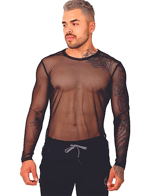 CAMISETA MALLA MANGA LARGA PARA HOMBRE