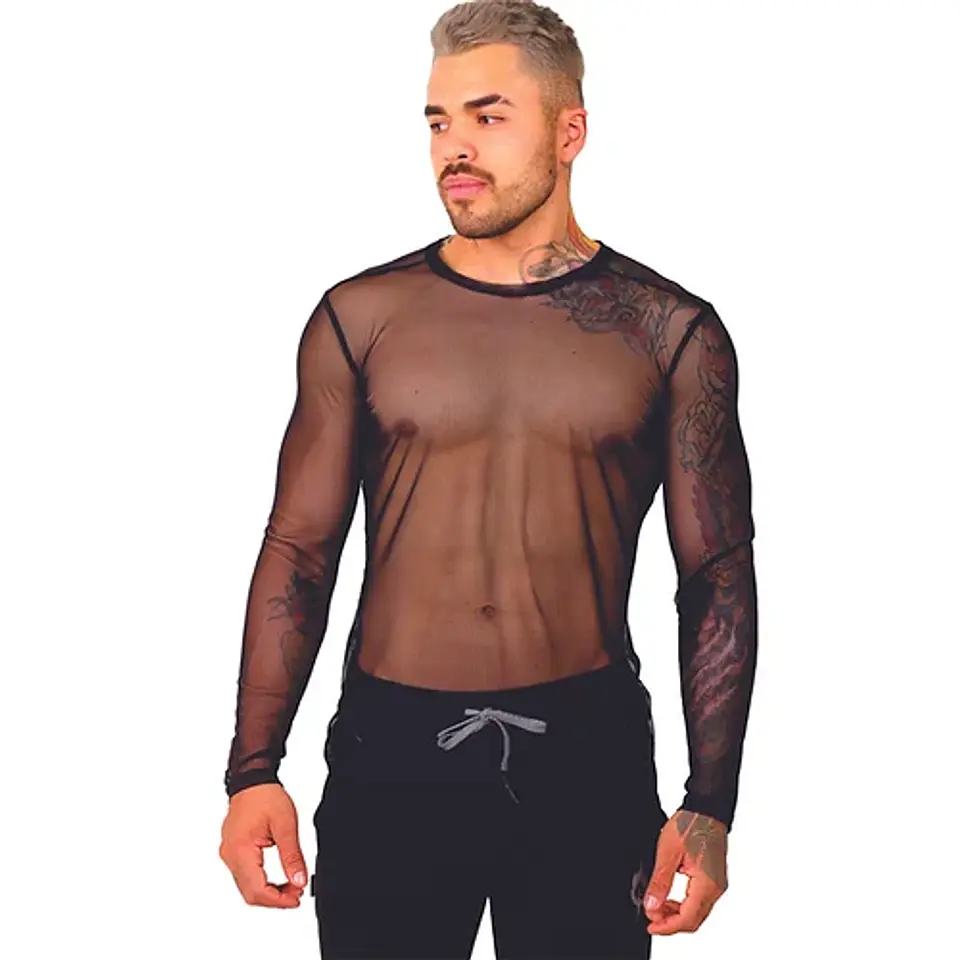 CAMISETA MALLA MANGA LARGA PARA HOMBRE 1
