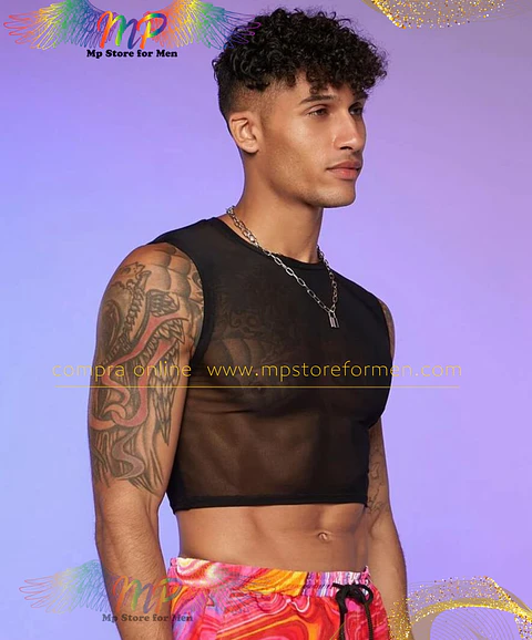 CROT TOP PARA HOMBRE EN MALLA