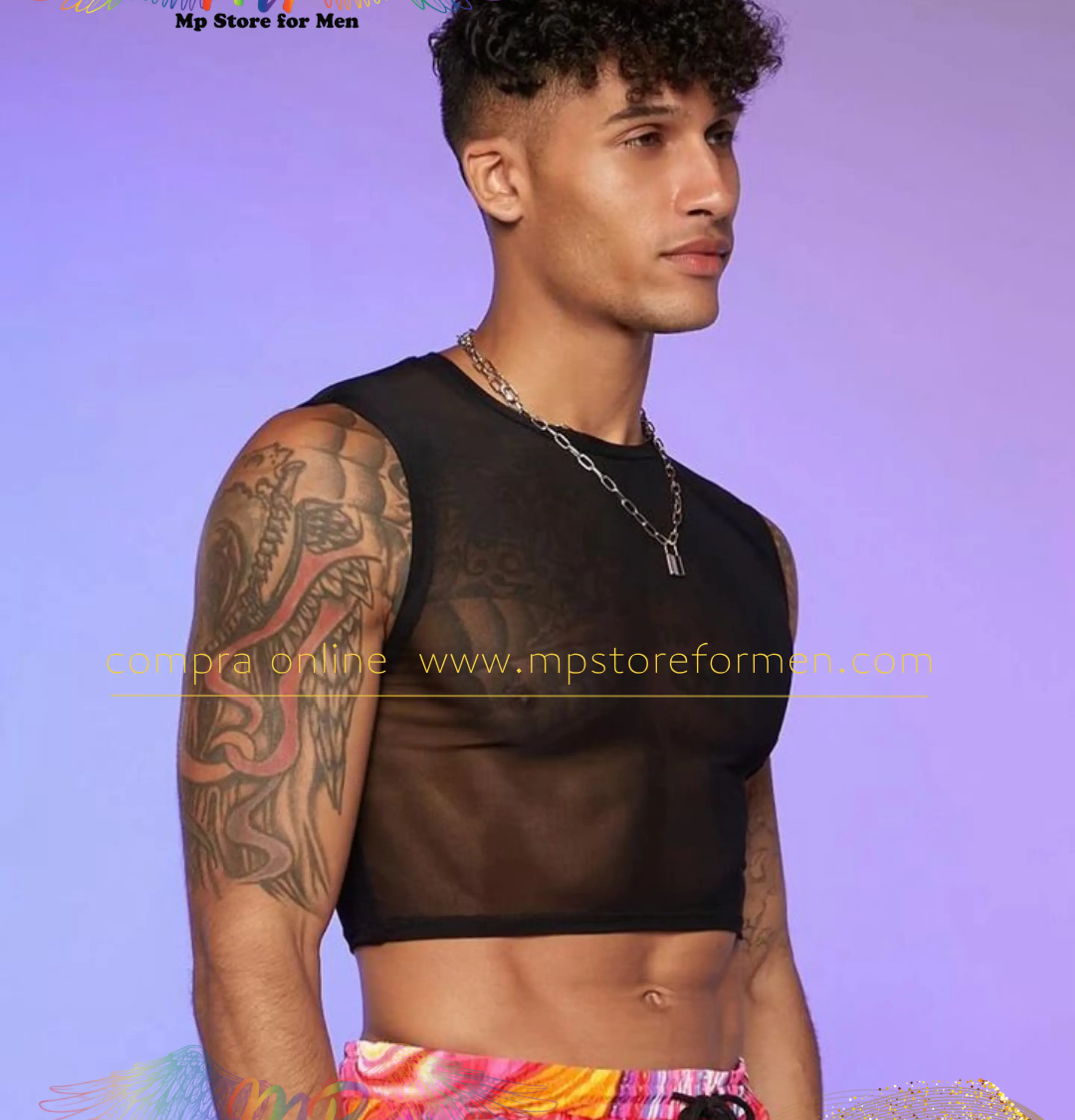 CROT TOP PARA HOMBRE EN MALLA 1