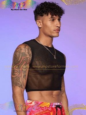 CROT TOP PARA HOMBRE EN MALLA