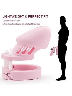  Jaula de silicona para pene de castidad dispositivo de castidad para ejercicio de pene masculino