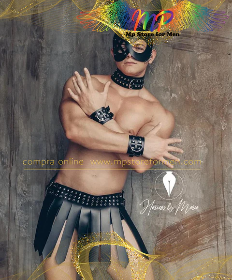 FALDA EN CUERO SINTETICO PARA HOMBRE