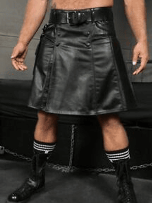 BONDAGE PLAY FALDA DE CUERO PARA HOMBRE