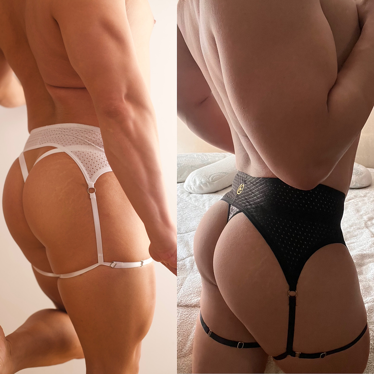 LIGUERO PARA HOMBRE EN MALLA BLANC0 3