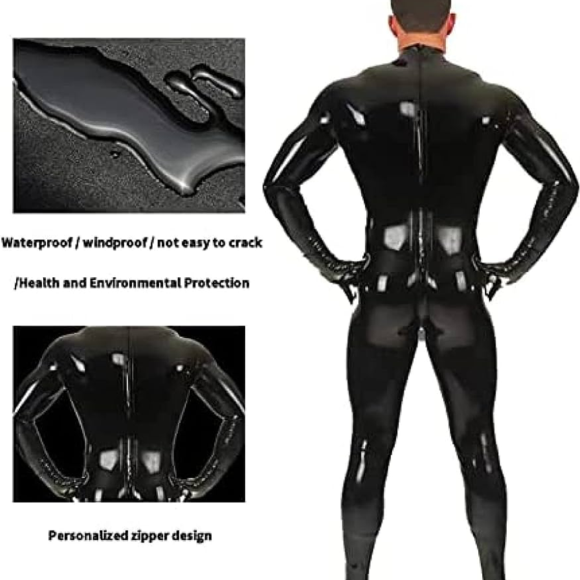 ENTERIZO EN CHAROL LATEX  2